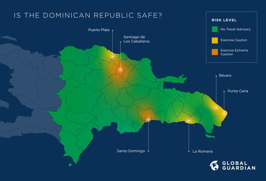 map of dominican republic safety